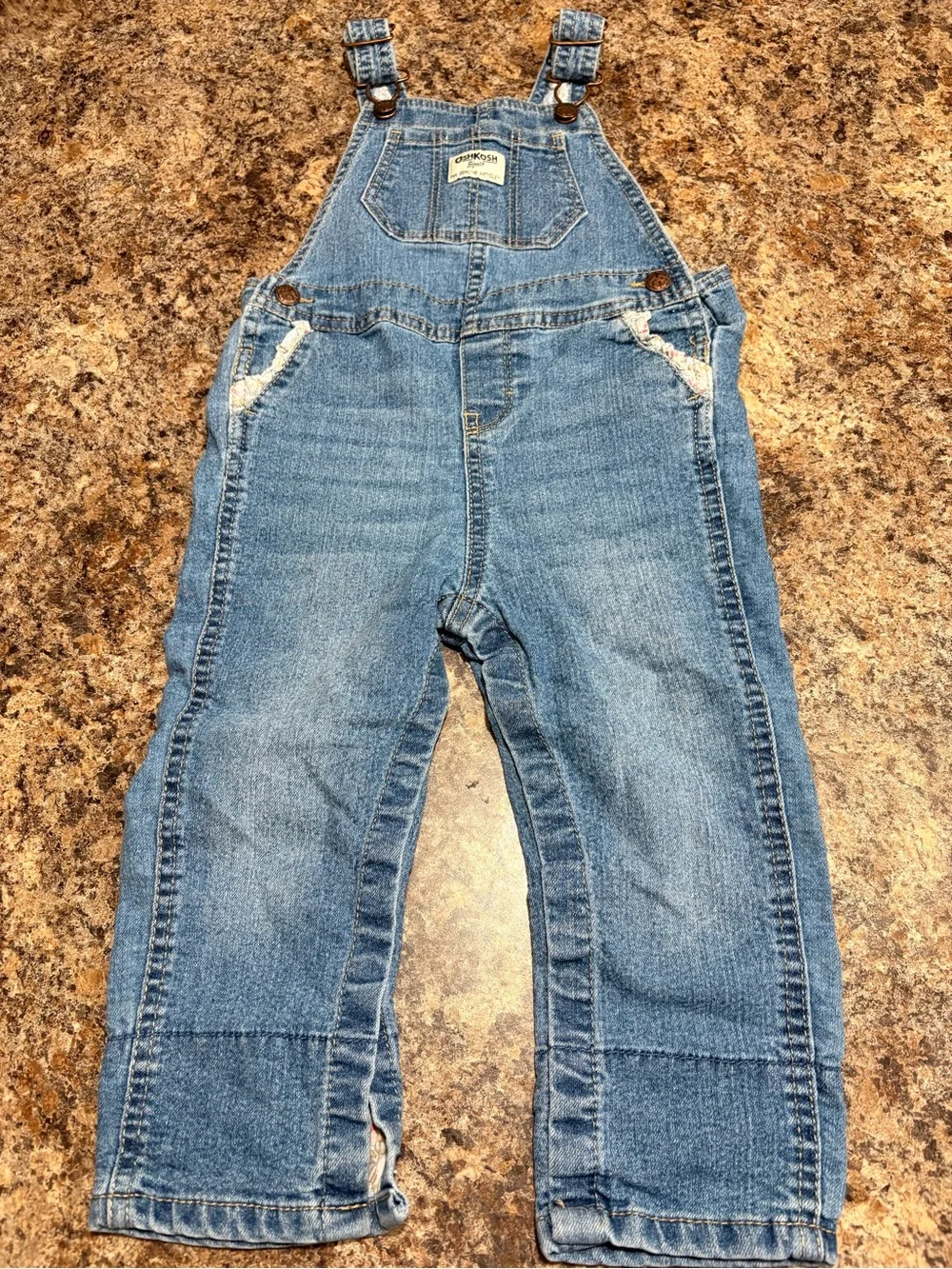 Vintage OshKosh B'gosh Light Blue Denim Kids Overalls